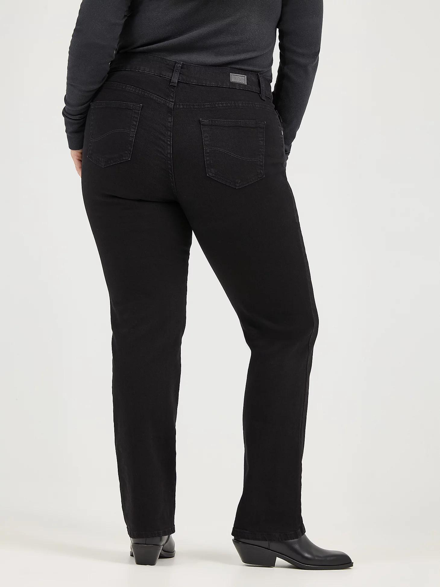 Women’s Stretch Relaxed Fit Straight Leg Jean (Plus) | Women's Jeans | Lee® Product Image