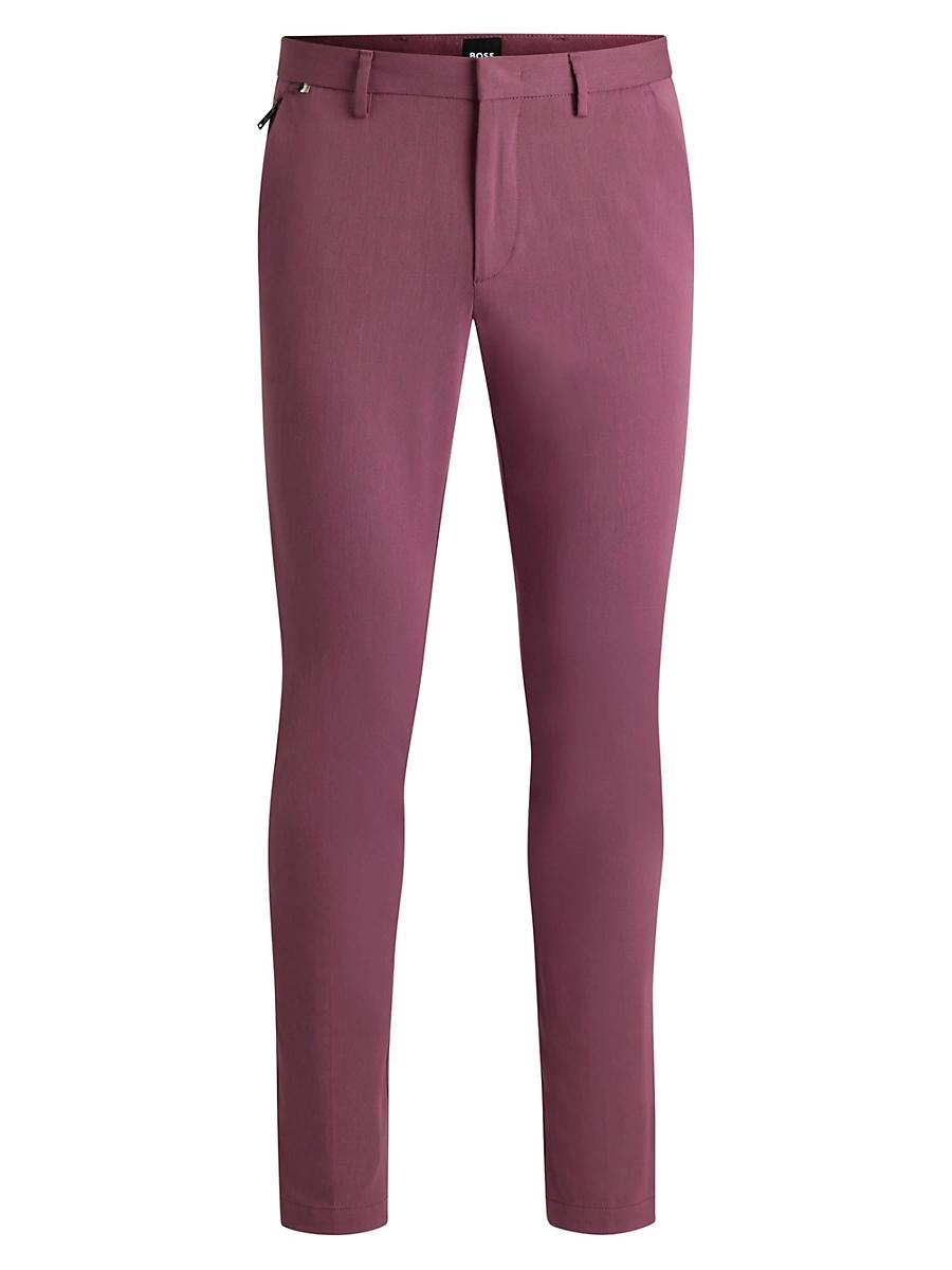 Mens Slim-Fit Trousers in Stretch Cotton Product Image