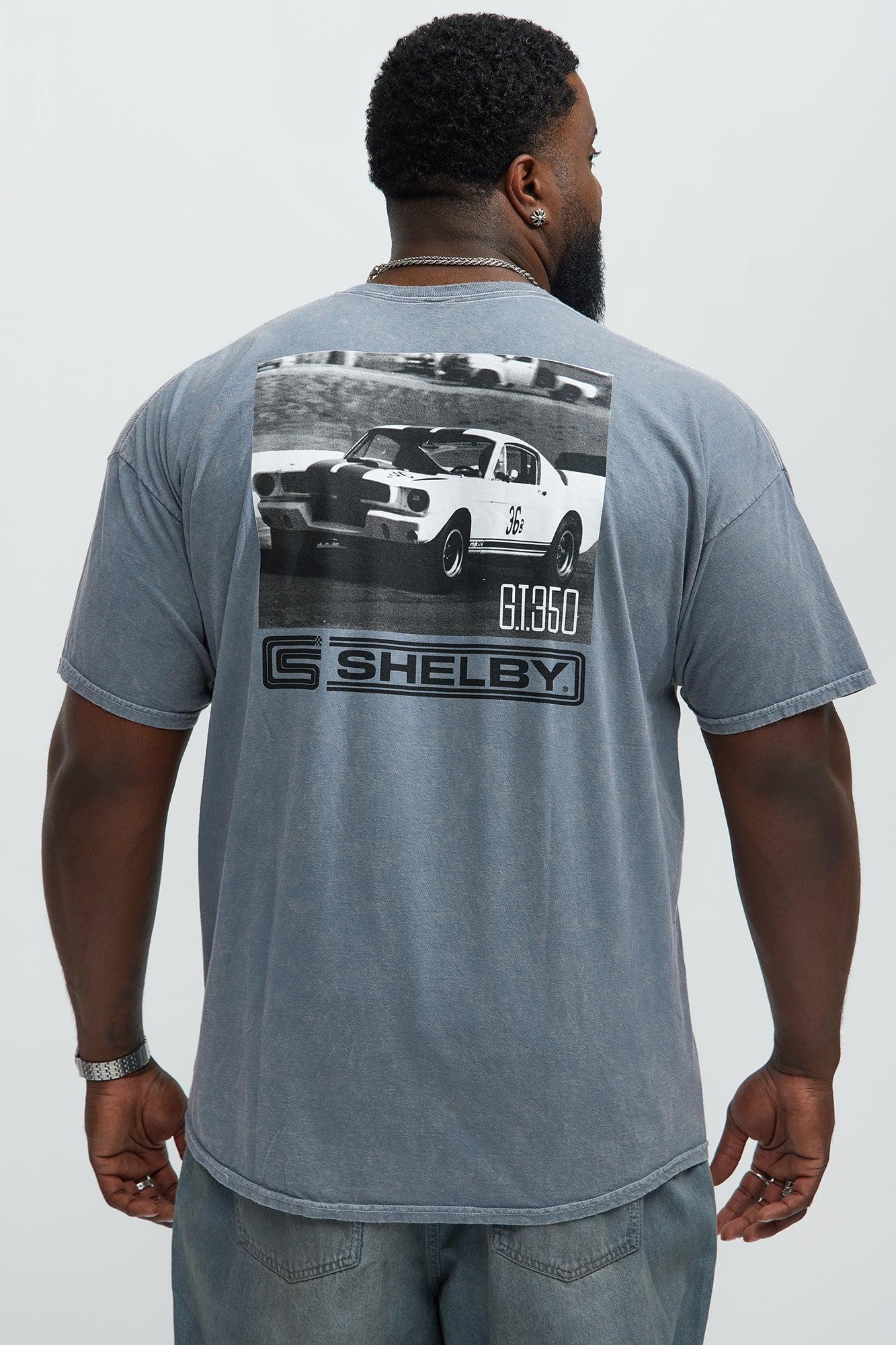 Shelby Mustang Short Sleeve Tee - Grey Male Product Image