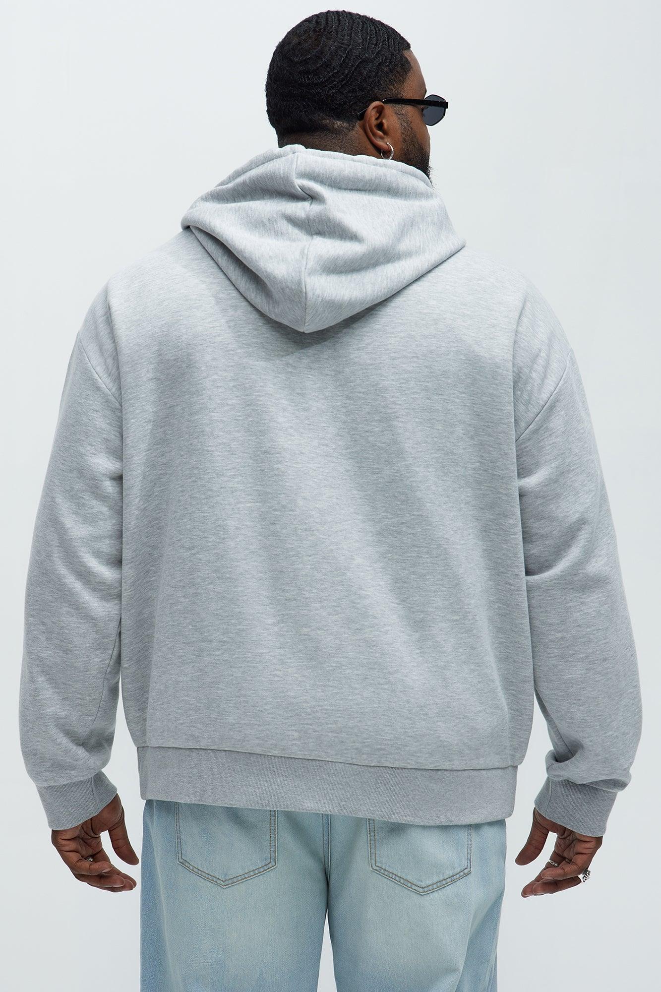 Tyson Rap Vinyls Zip Up Hoodie - Heather Grey Product Image