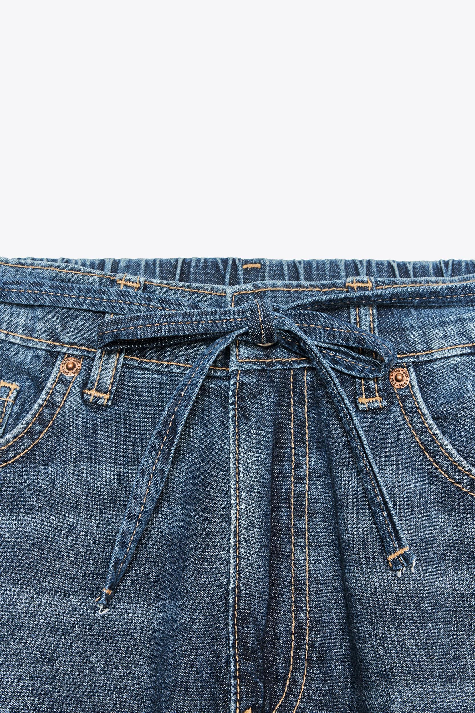 TRF RELAXED MID-RISE DENIM JEANS Product Image
