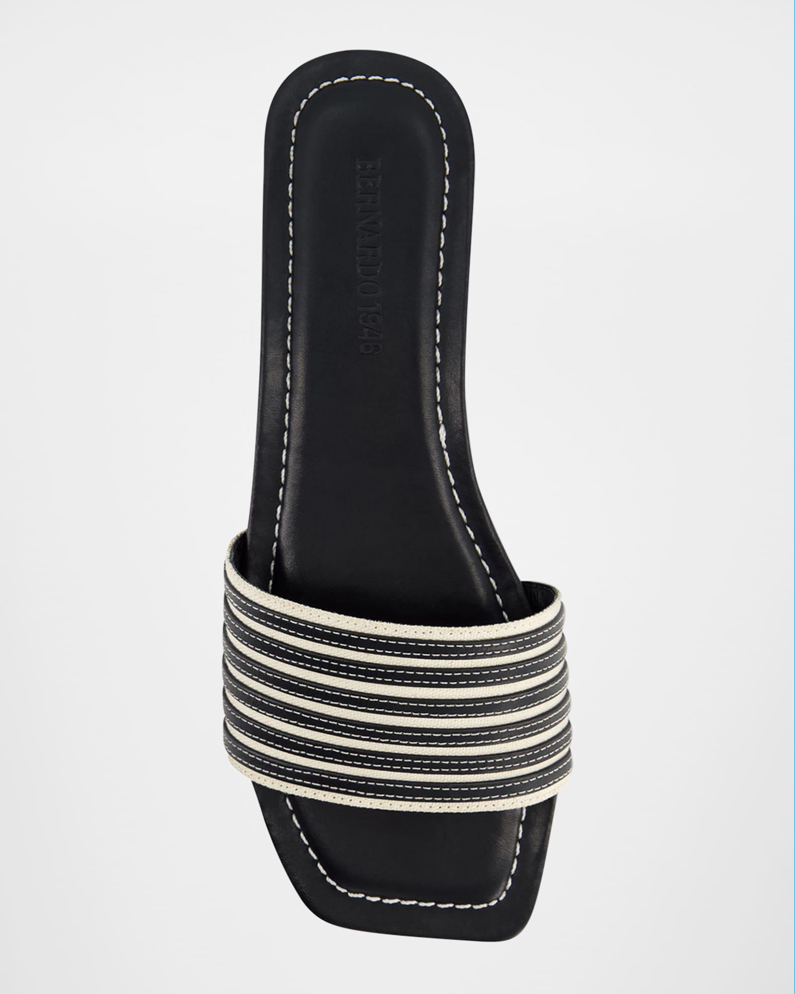 Myko Bicolor Flat Slide Sandals Product Image