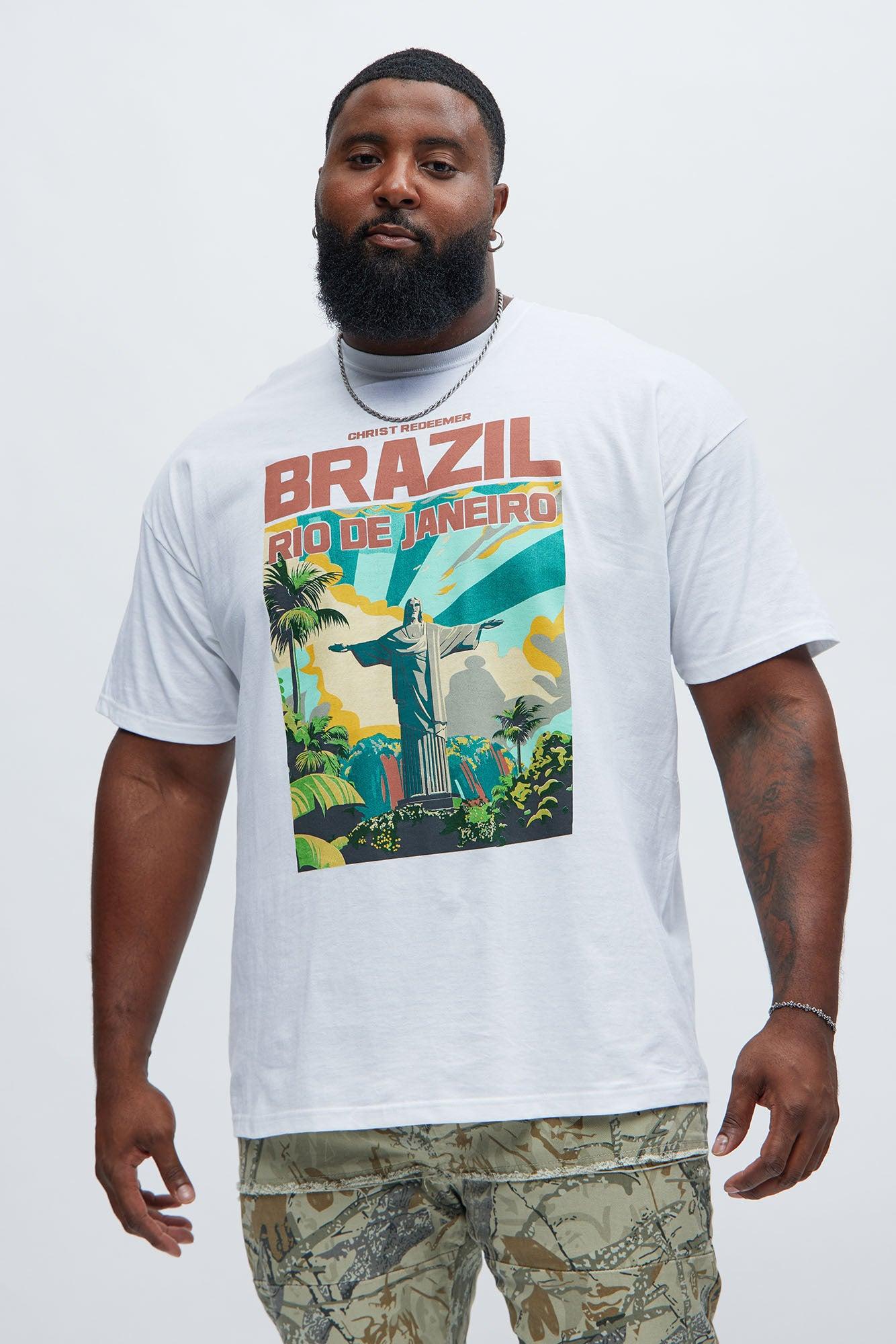 Brazil Rio De Janeiro Short Sleeve Tee - White Product Image