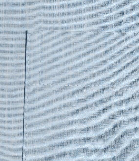 Roundtree & Yorke Performance The Traveler Long Sleeve Solid Chambray Sport Shirt Product Image