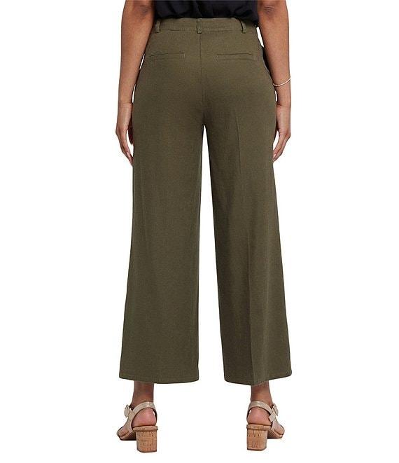 NYDJ Morgan Wide Leg Cropped Trouser Pants Product Image