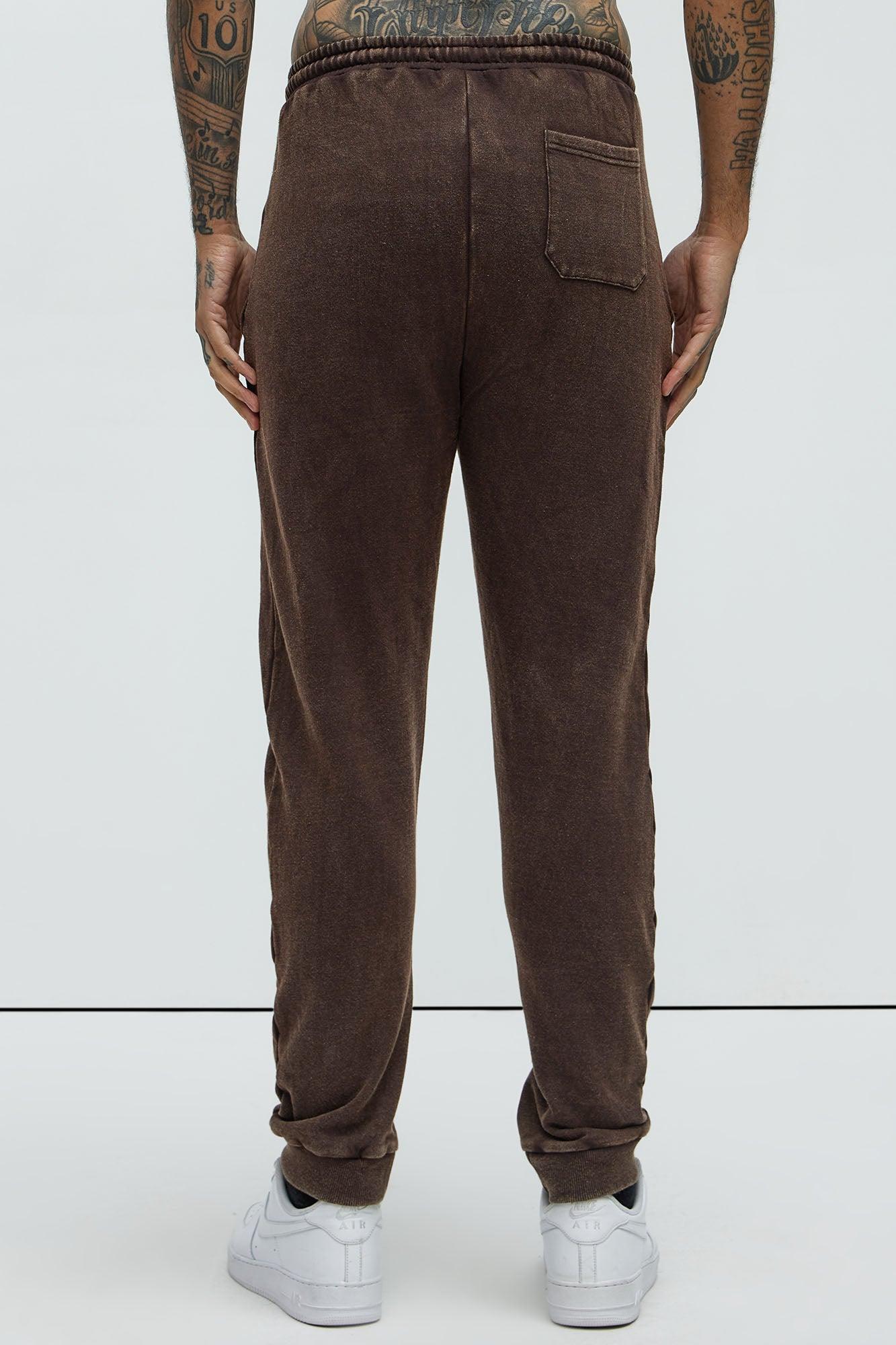 Star Studded Sweatpants - Brown Product Image