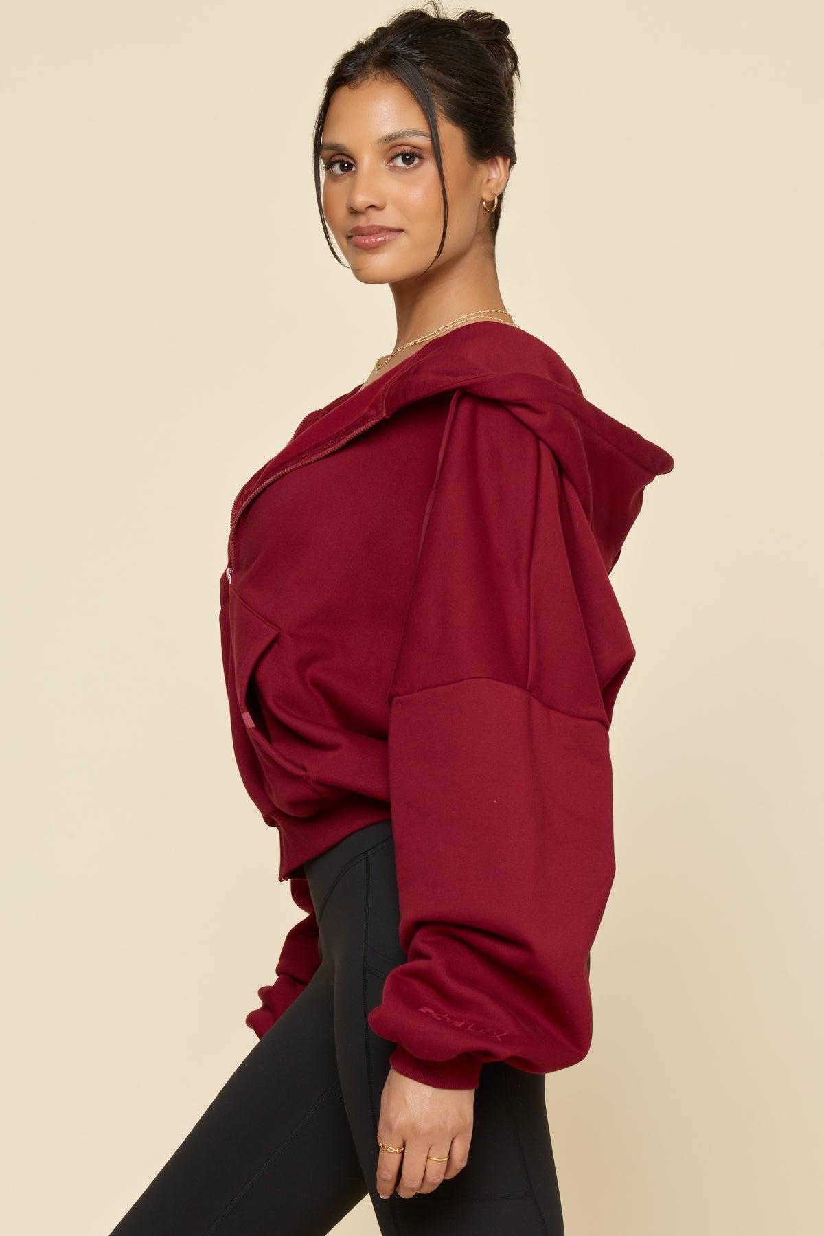 Zip Cloud Hoodie - Blush Product Image