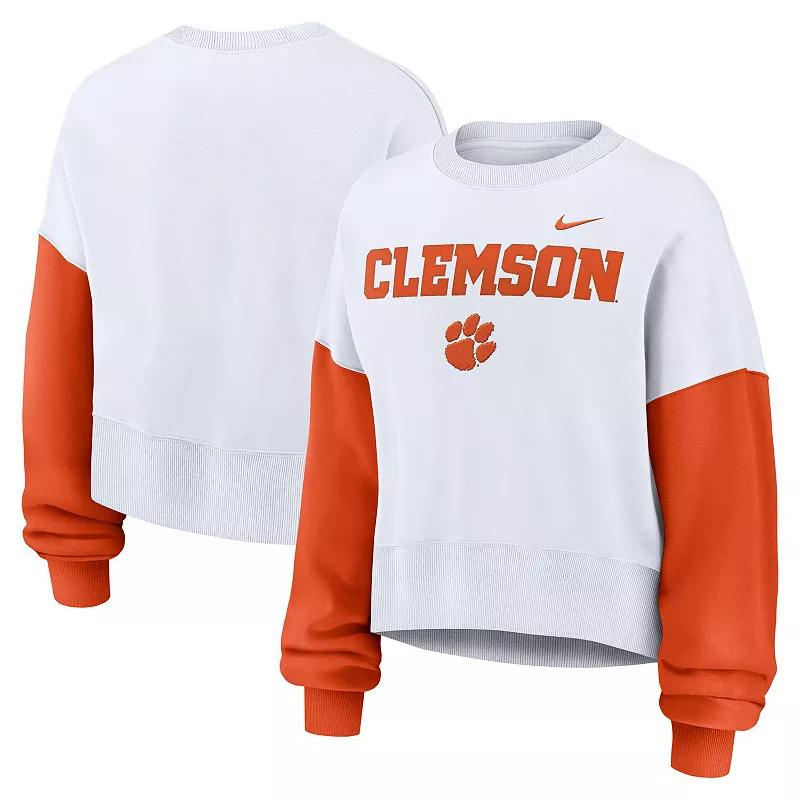 Clemson Tigers Primetime Nike Womens College Pullover Crew | 01D711VACLN-88C Product Image