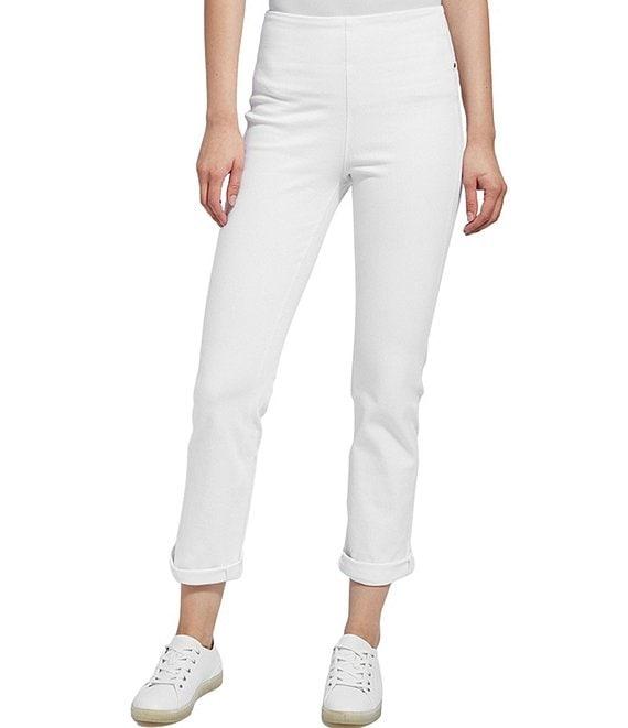 Lysse Boyfriend Cuffed Denim Leggings Product Image