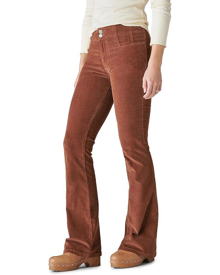 Women's Lucky Brand High-Rise Stevie Flare in Hot Coca Product Image