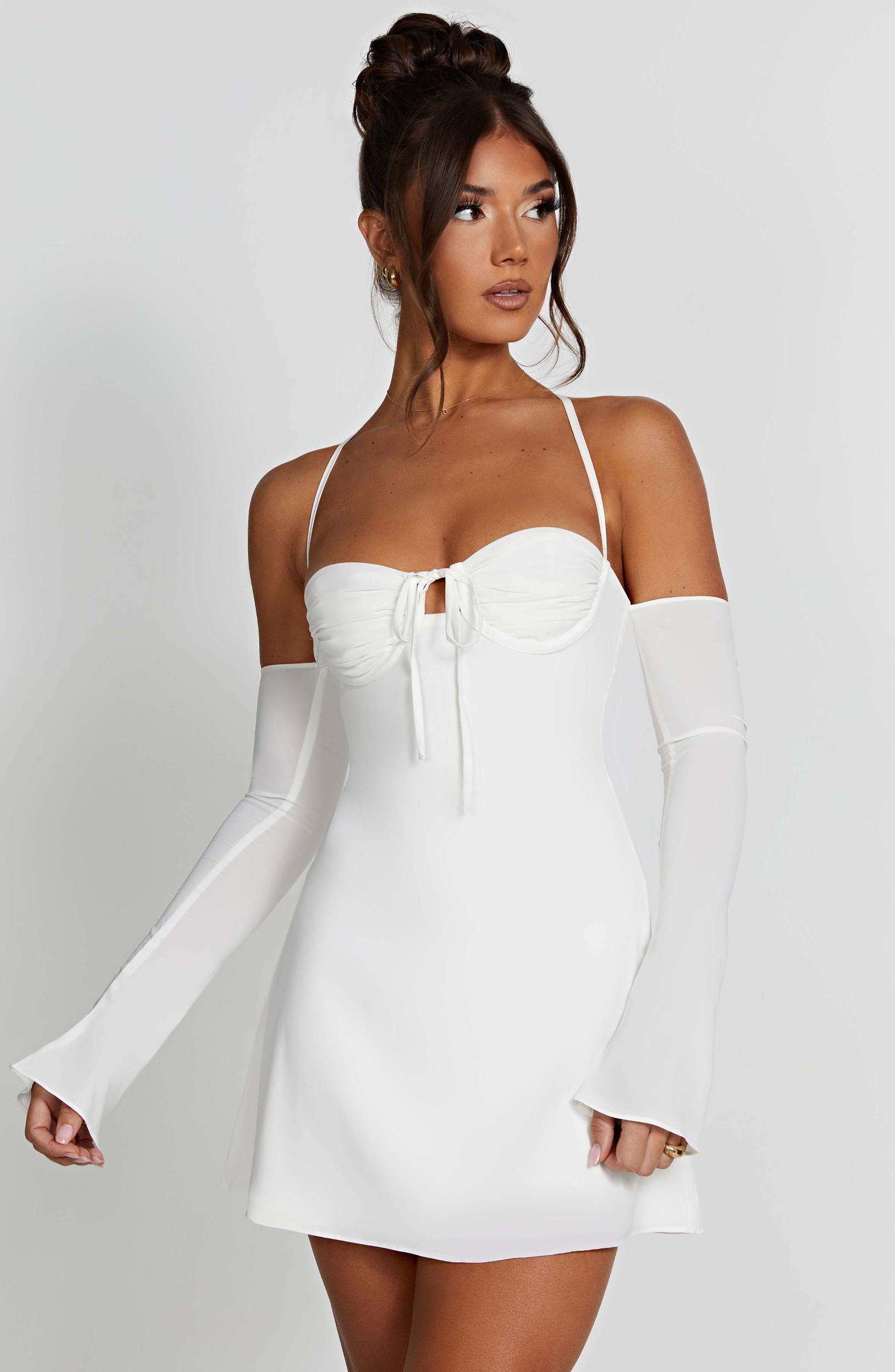 Fiona Mini Dress - Ivory Product Image