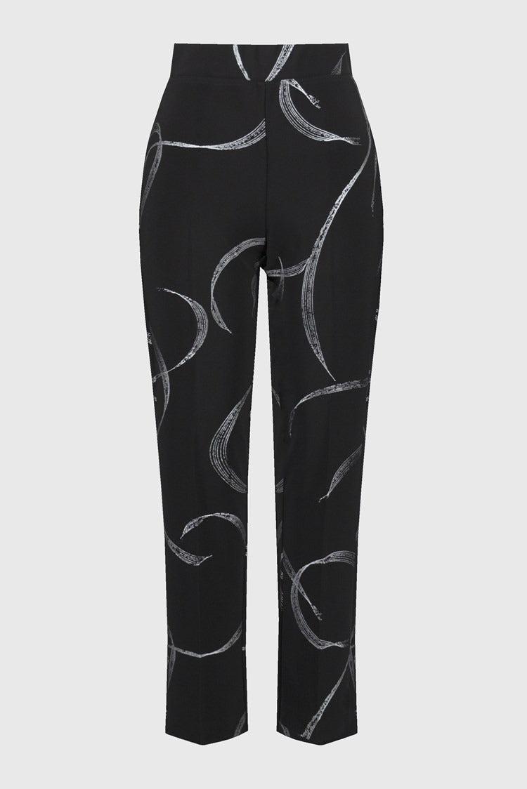 Silky Knit Abstract Print Pull-On Pants Product Image