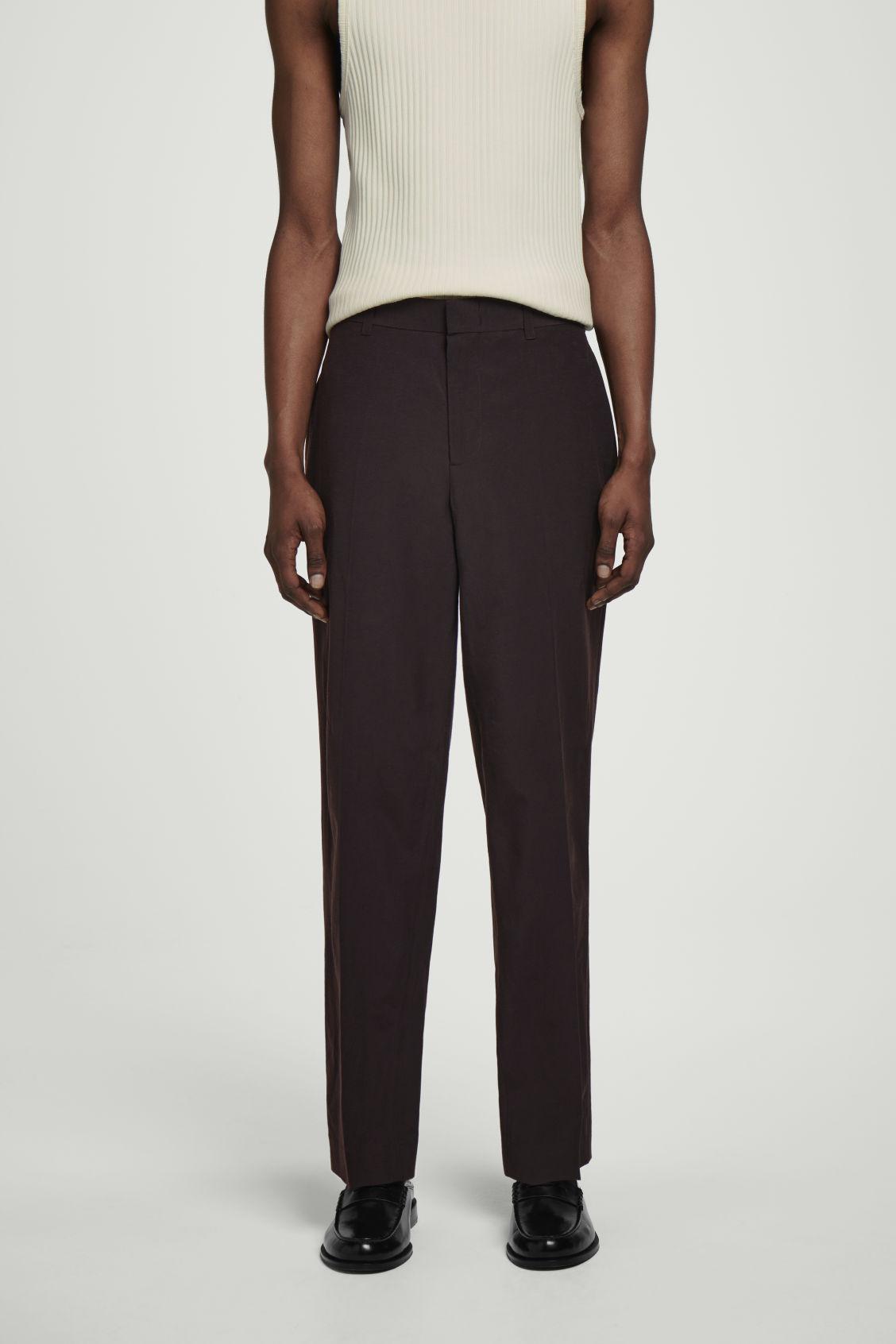 TAILORED STRAIGHT-LEG PANTS Product Image