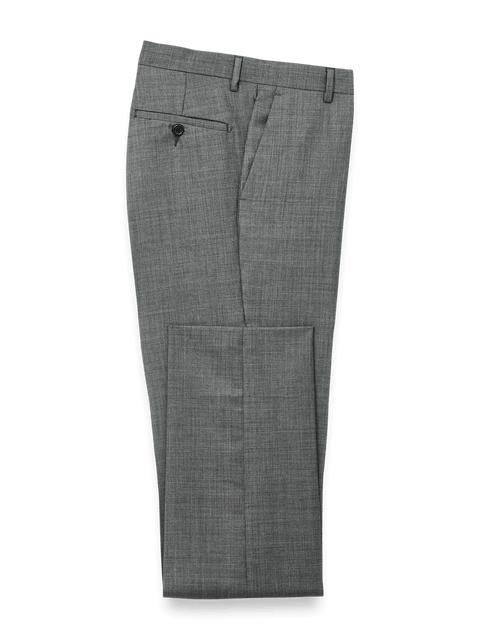 Wool Sharkskin Pants - Charcoal Product Image