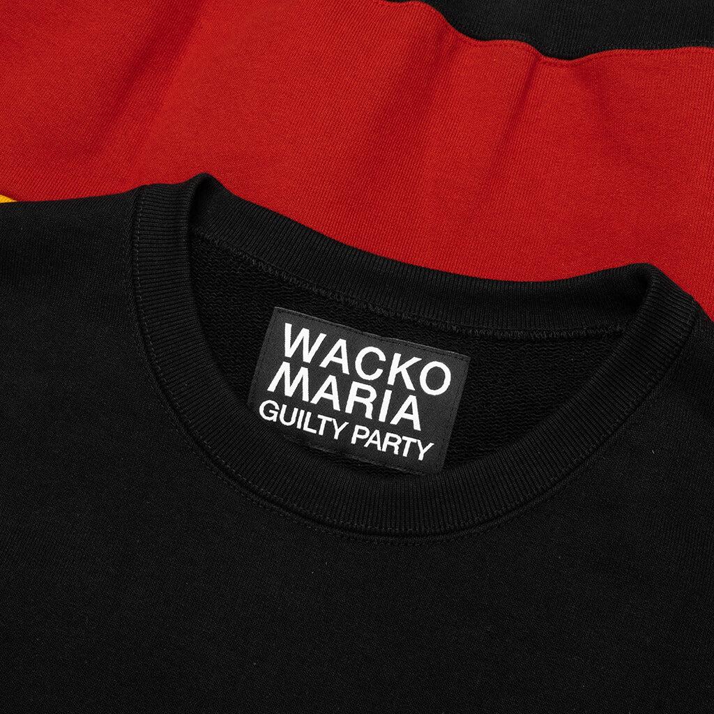 Heavy Weight Crewneck Sweatshirt Type-4 - Black Male Product Image