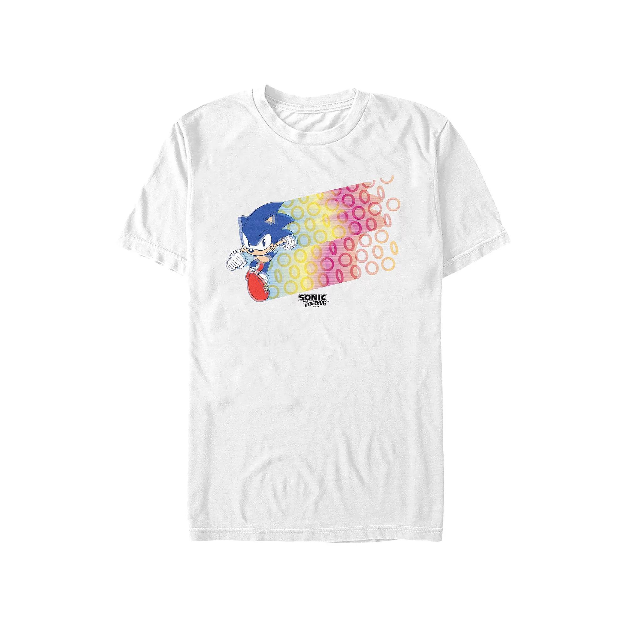 Men's Sonic The Hedgehog Ring Runner Graphic Tee,  Product Image
