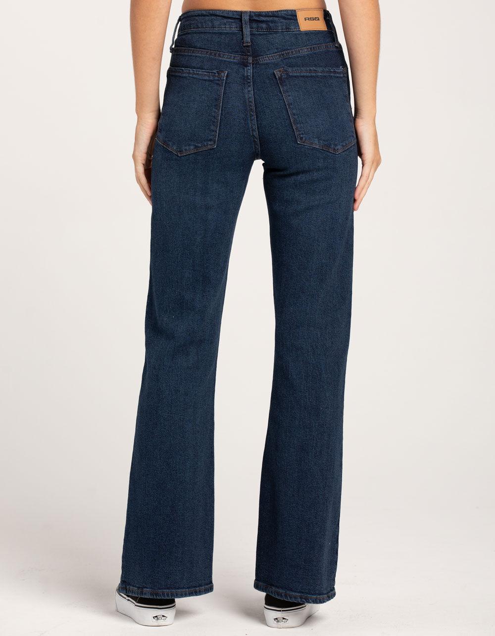 RSQ Womens High Rise Flare Jeans - DARK WASH Product Image