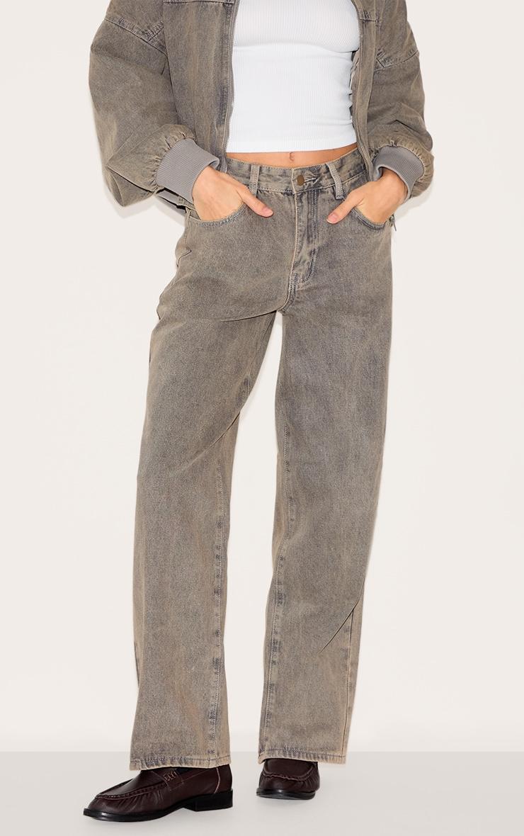 Light Grey Slouchy Style Jeans Product Image