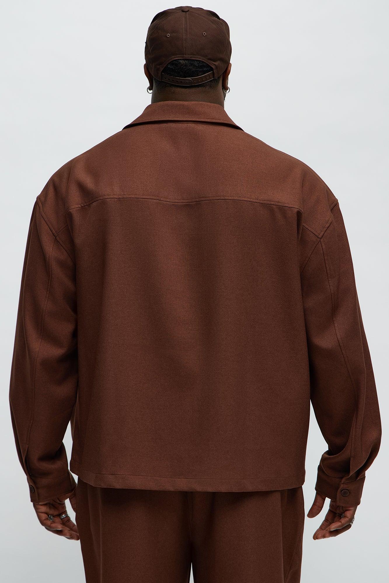 Relaxed Mara Overshirt - Brown Male Product Image