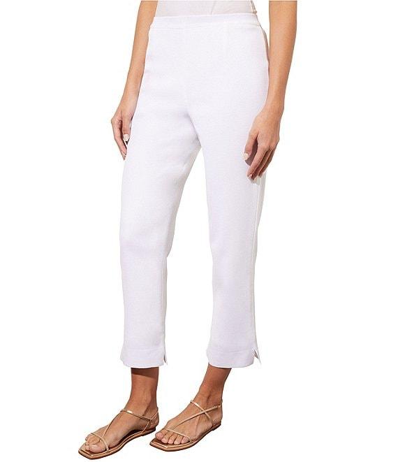 Ming Wang Lined Knit Pull-On Ankle Pants Product Image
