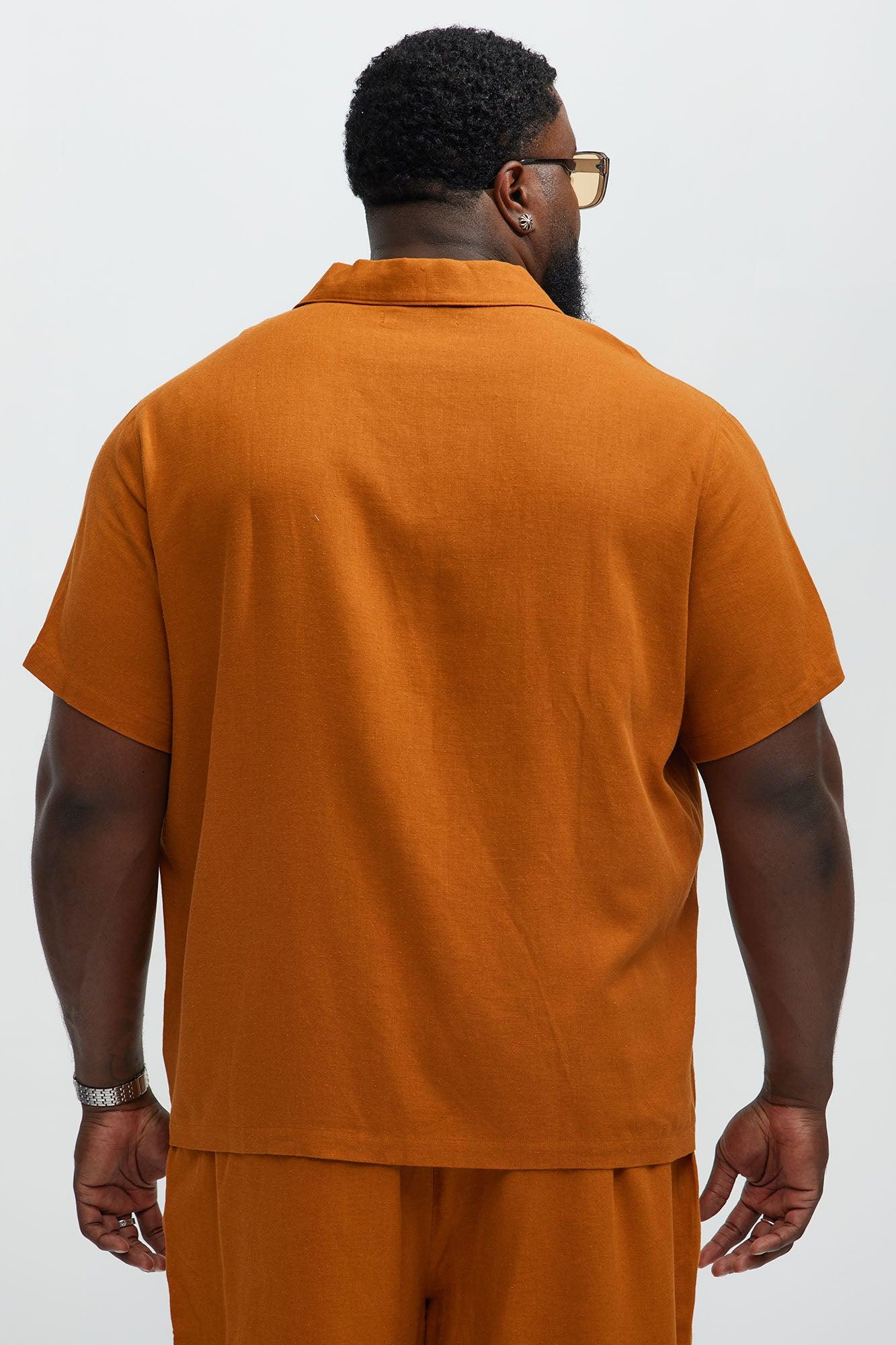 Bahamas Linen Shirt - Rust Product Image
