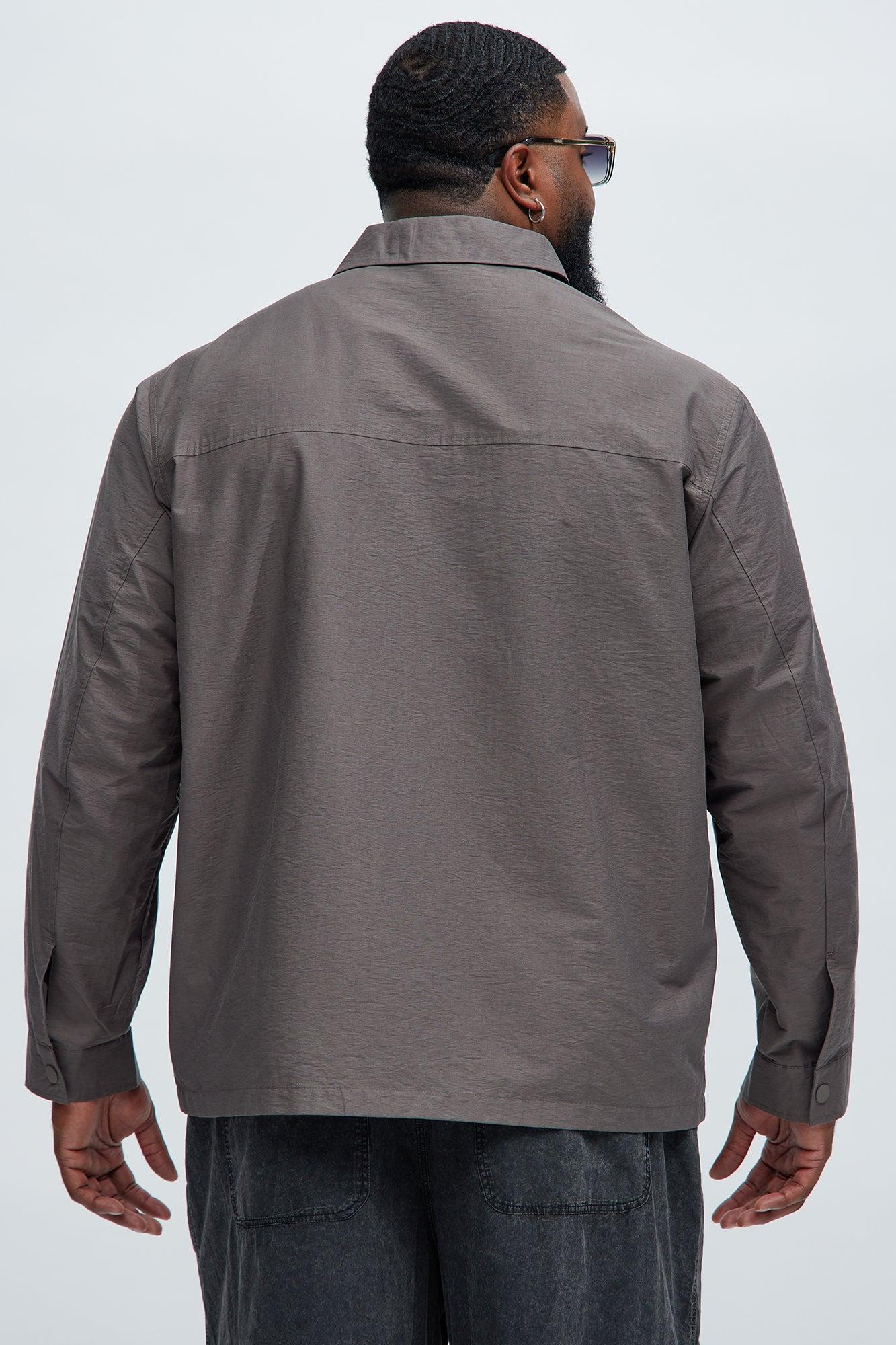 Top Tech Button Up Shirt - Brown Product Image