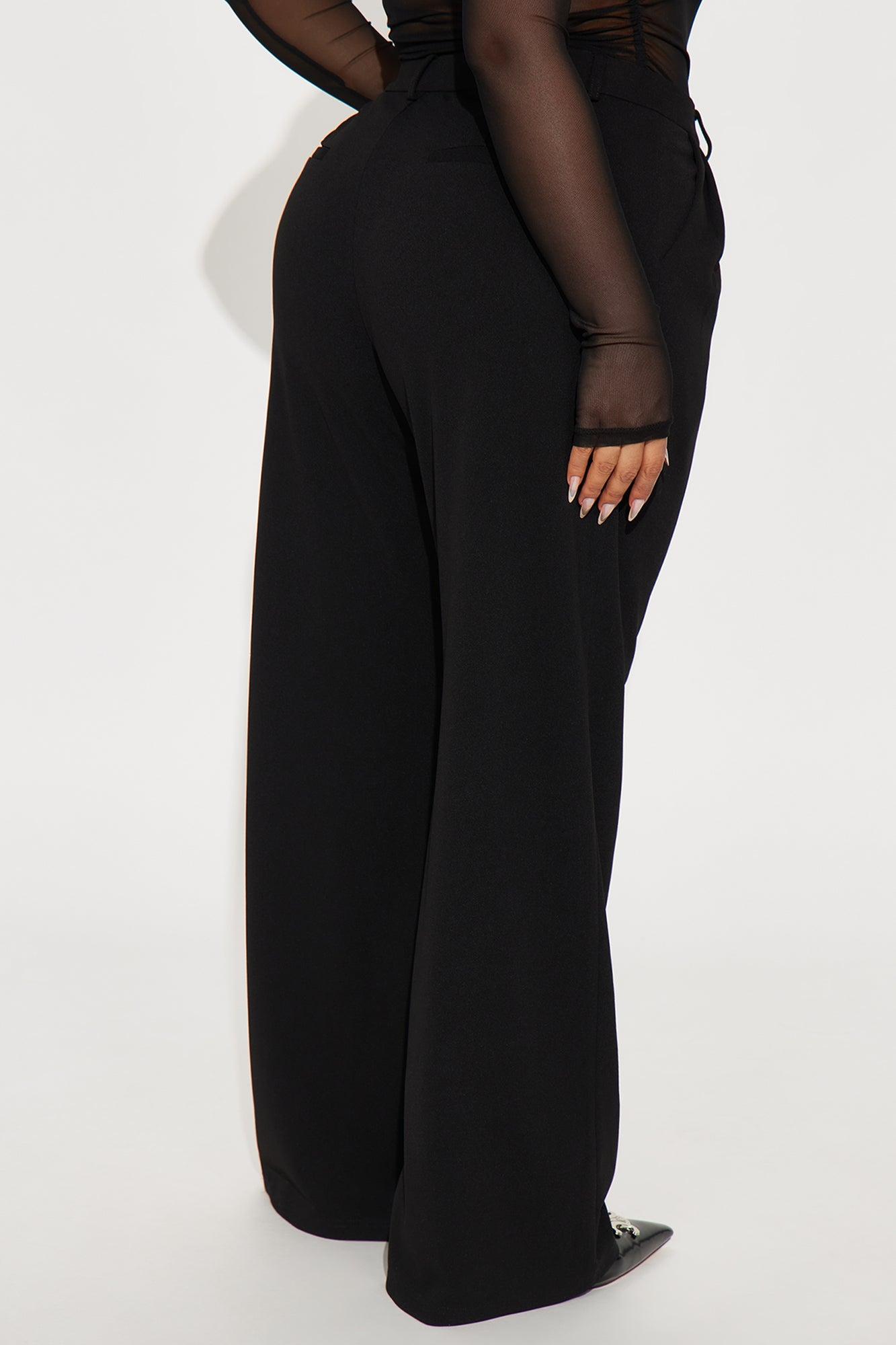 Elma Wide Leg Trouser - Black Product Image