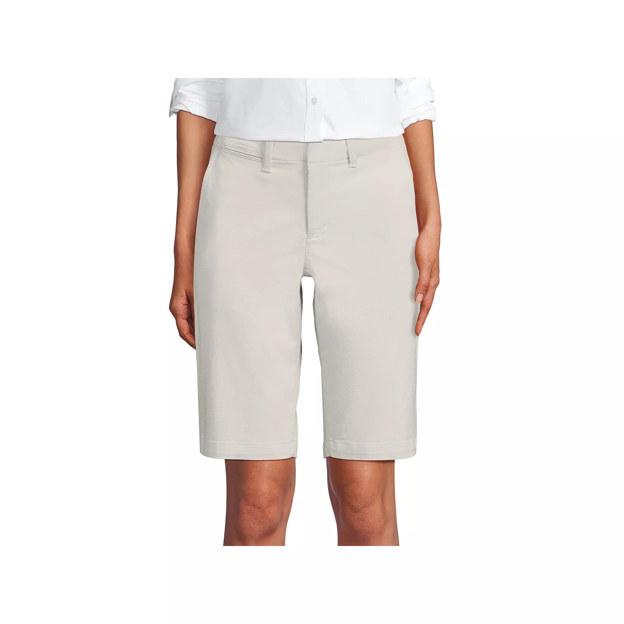 Women's Lands' End 12-in. Classic Bermuda Chino Shorts,  Product Image