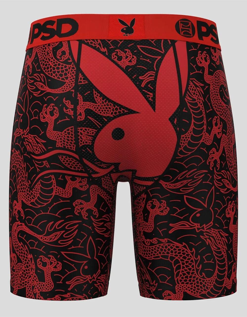 PSD x Playboy Dragon Mens Boxer Briefs - BLK/RED Product Image