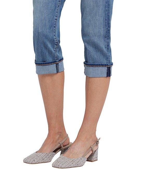NYDJ Petite Size Marilyn Cuffed Cool Embrace® Lift Tuck® Capri Denim Jeans Product Image