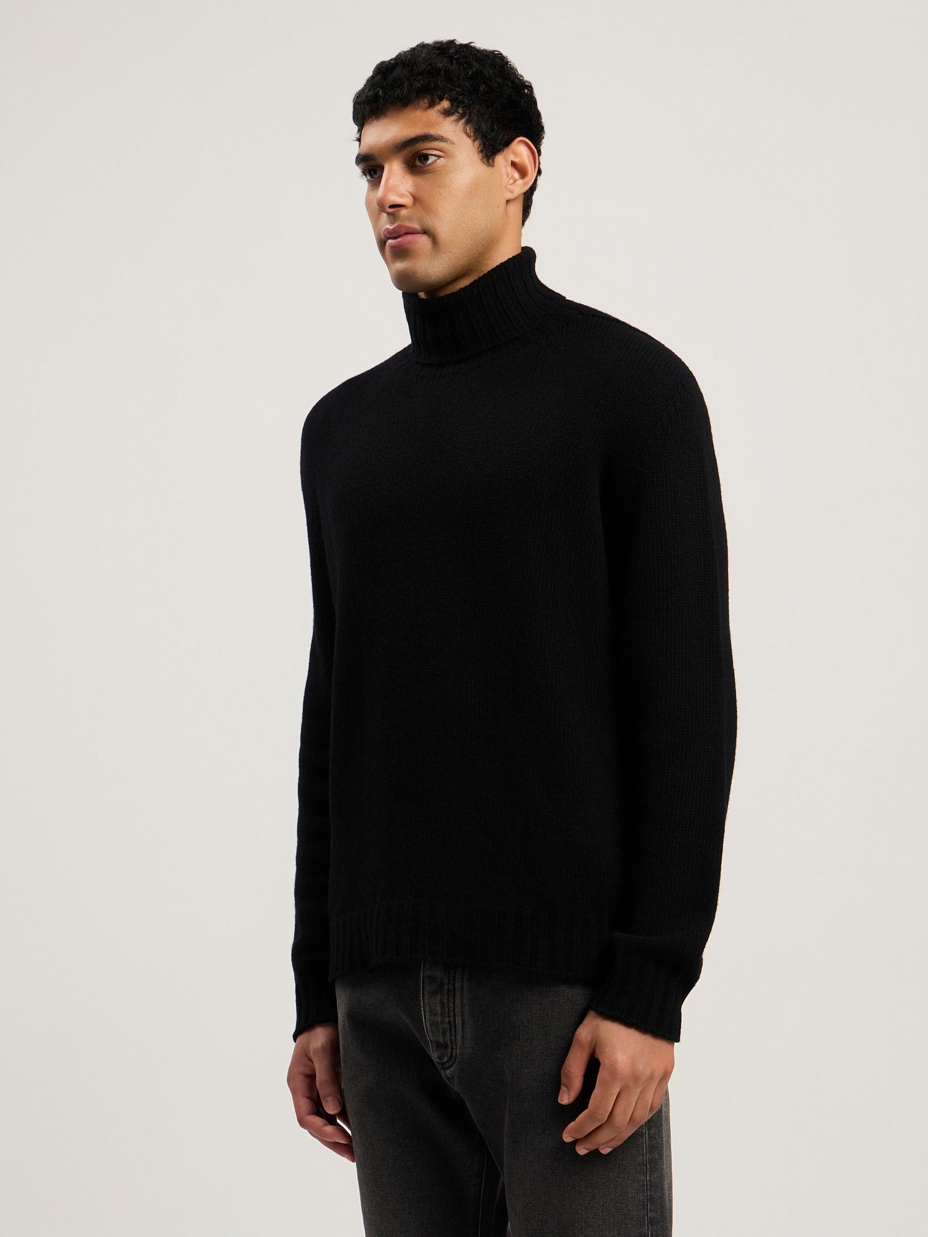 Curved Logo Tneck Sweater Product Image