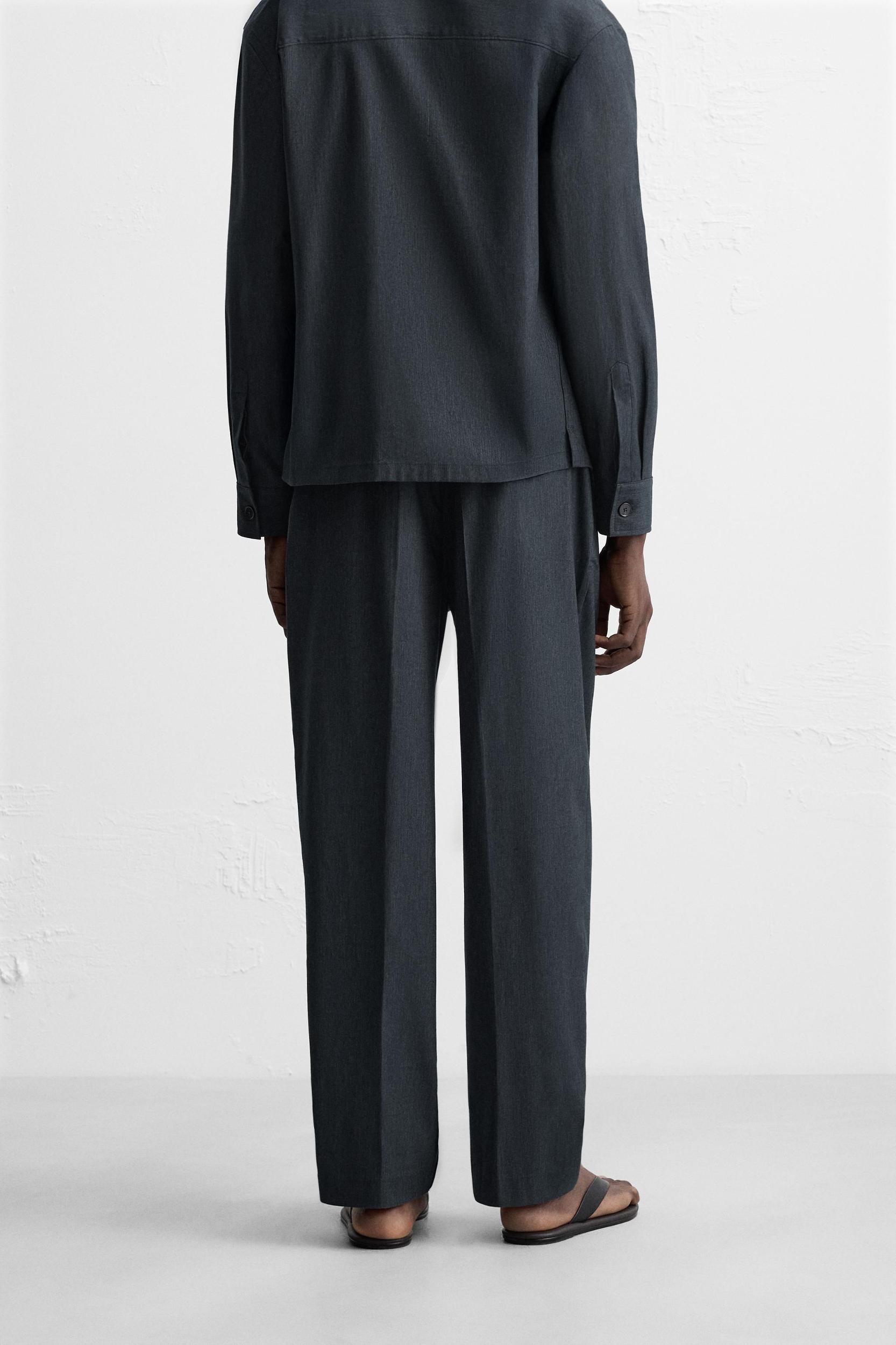 PLEATED REGULAR FIT PANTS Product Image