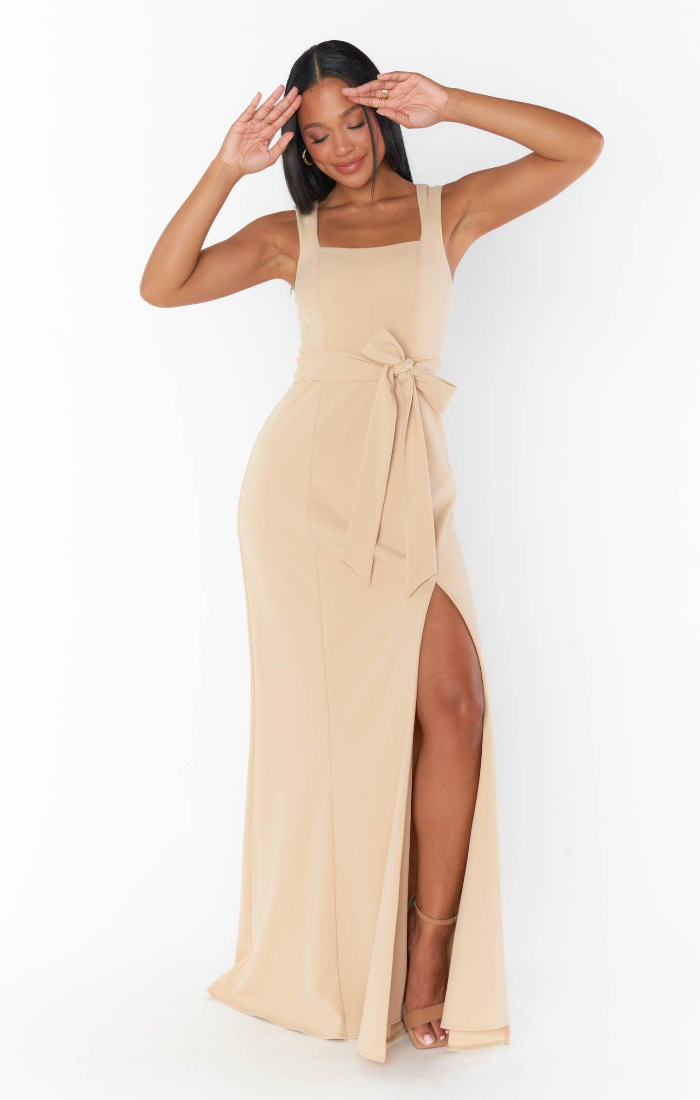 Paris Gown ~ Champagne Stretch Product Image