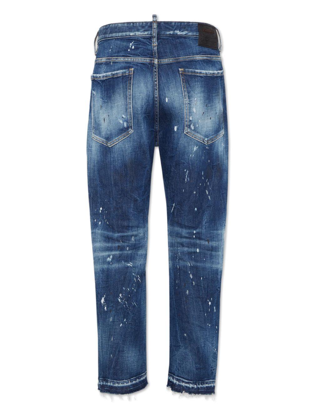 distressed stretch-cotton jeans Product Image