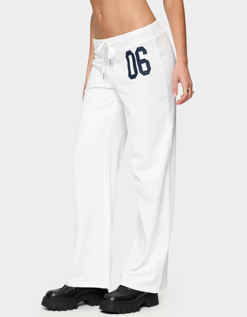 EDIKTED 06 Sweatpants - WHITE Product Image