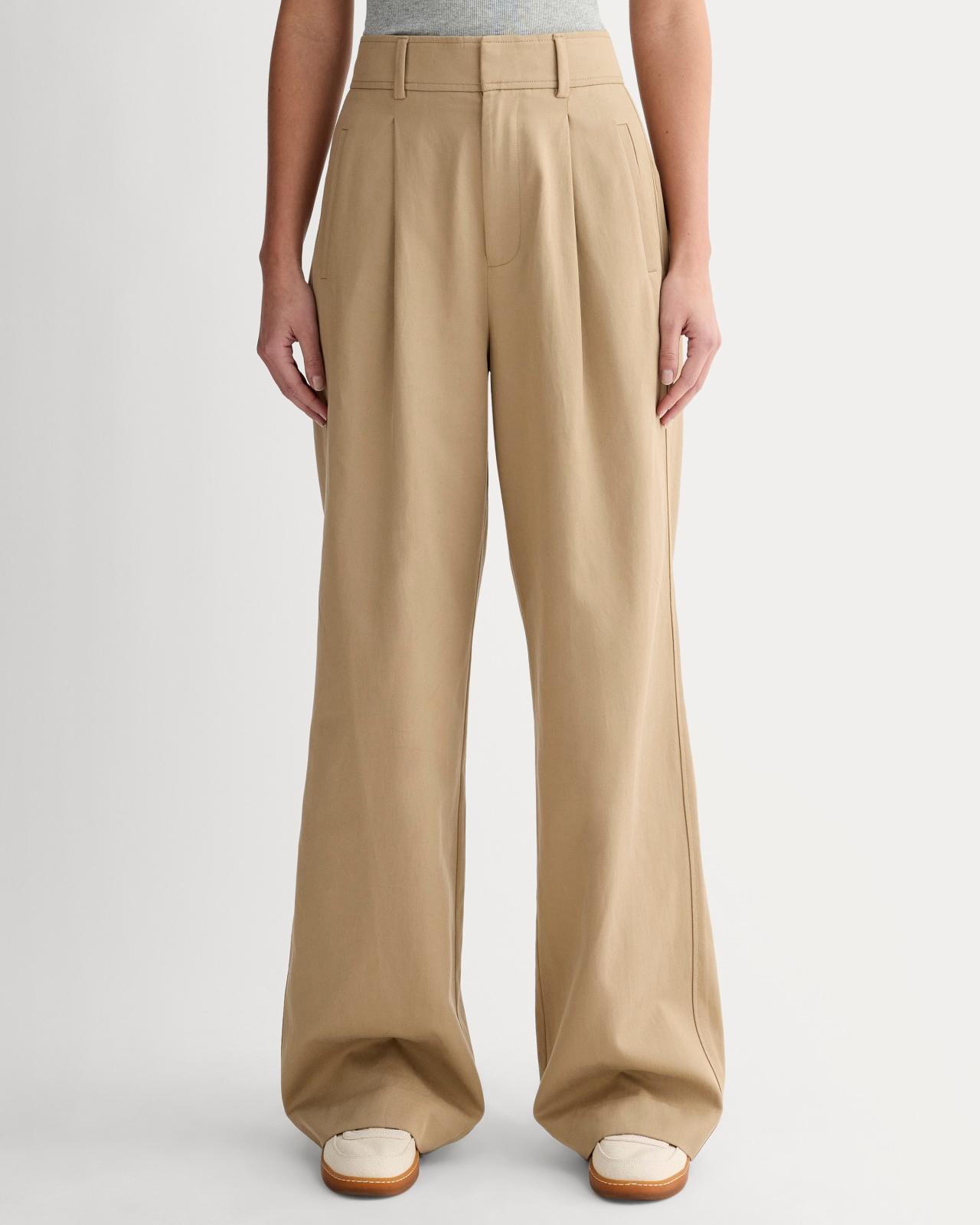 Womens Draper Pleated Pant in Buttersmooth by Everlane Size 0 Product Image