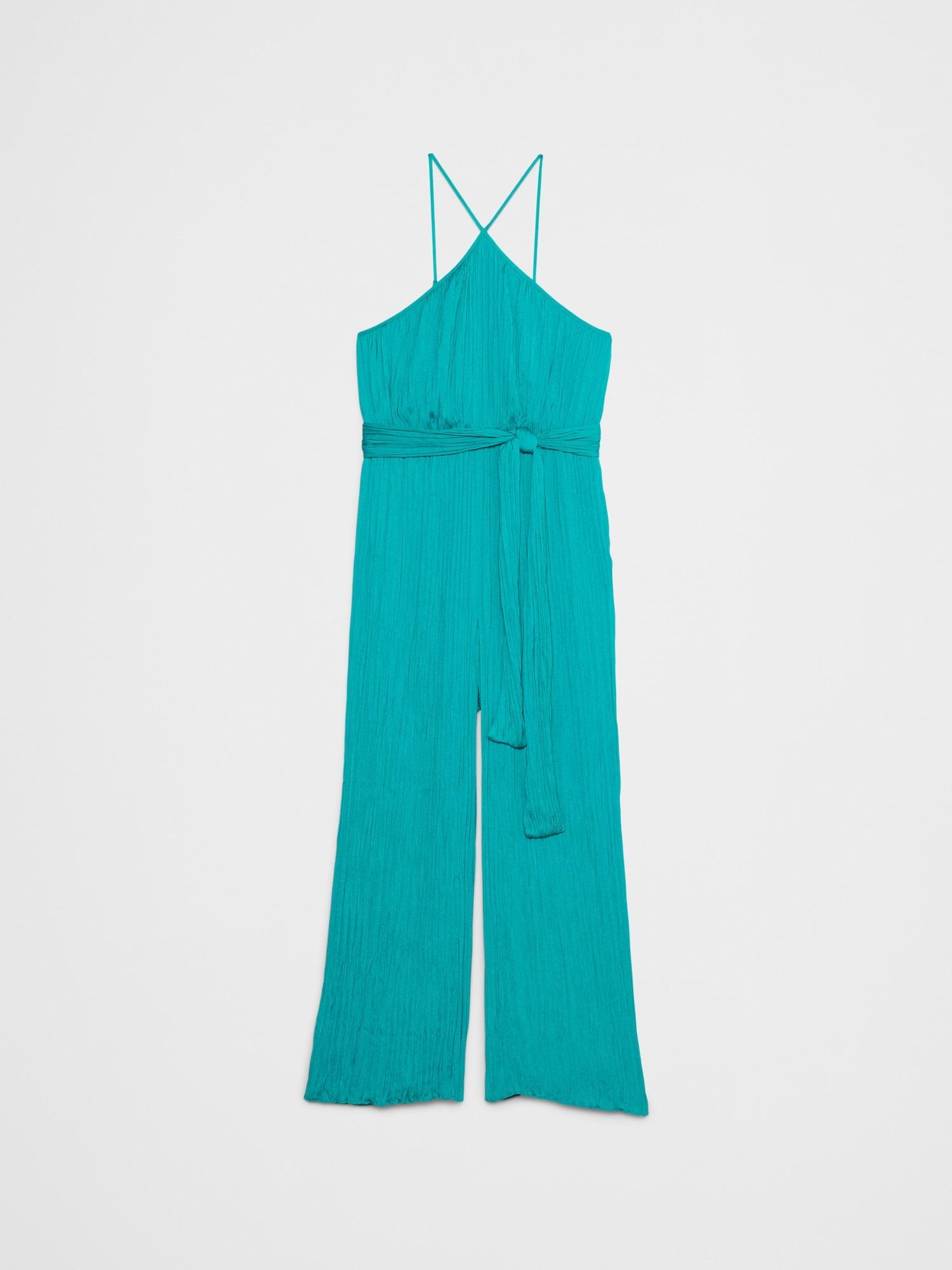Halter Elastic-Waist Jumpsuit Product Image