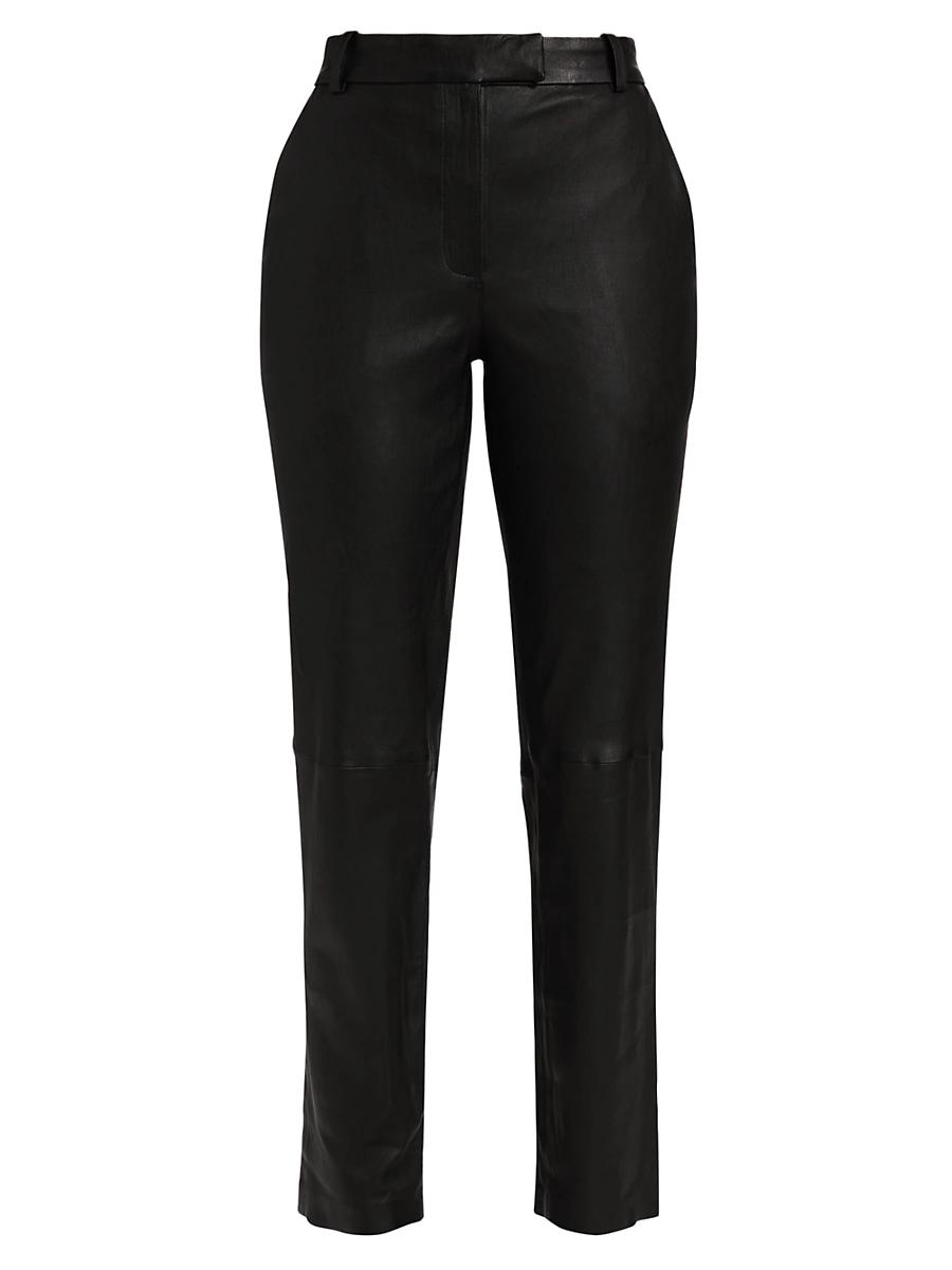 Womens Sophia Leather CropPants Product Image