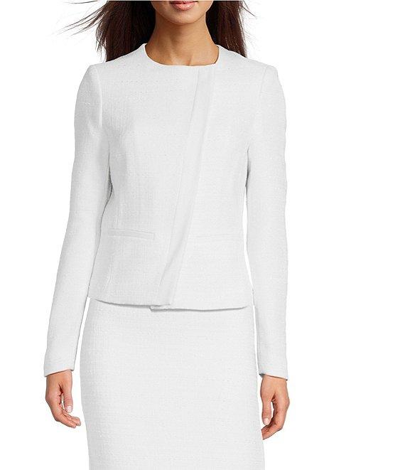 DKNY by Donna Karan Extended Open Collar Motto Jacket Product Image
