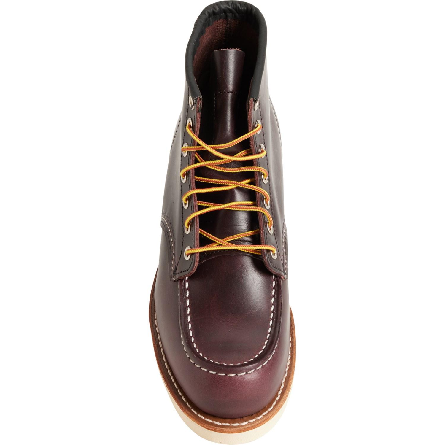 Red Wing 6” Classic Moc-Toe Work Boots - Leather, Factory 2nds (For Men) Product Image