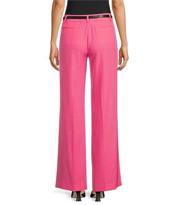 Calvin Klein Belted Wide Leg Pants Product Image
