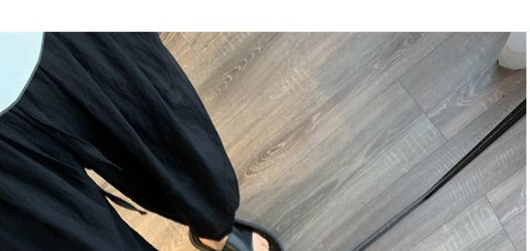 Maternity Elastic Waist Plain Crop Harem Pants Product Image