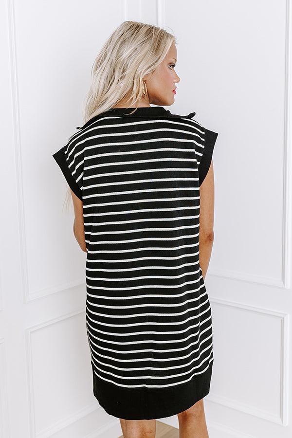 Country Club Social Mini Dress in Black Product Image