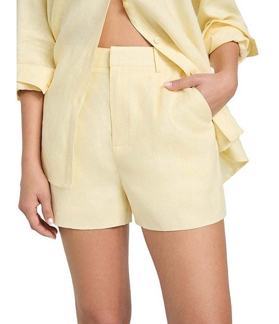 Guess Gen Tailored Linen Blend Shorts Product Image