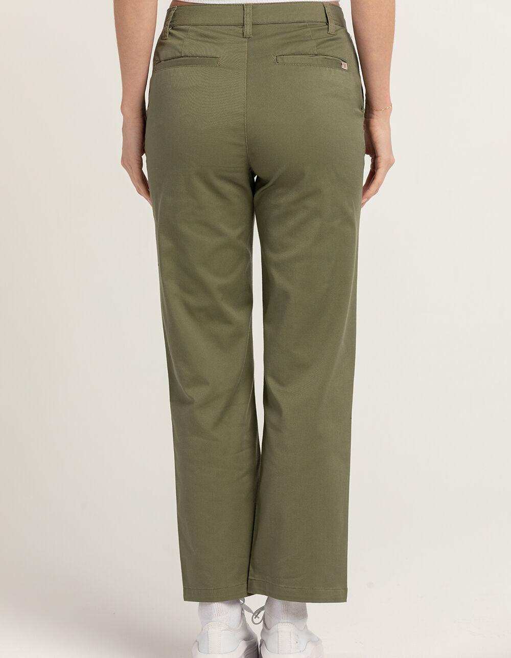 BRIXTON Capitol Womens Chino Pants - OLIVE Product Image