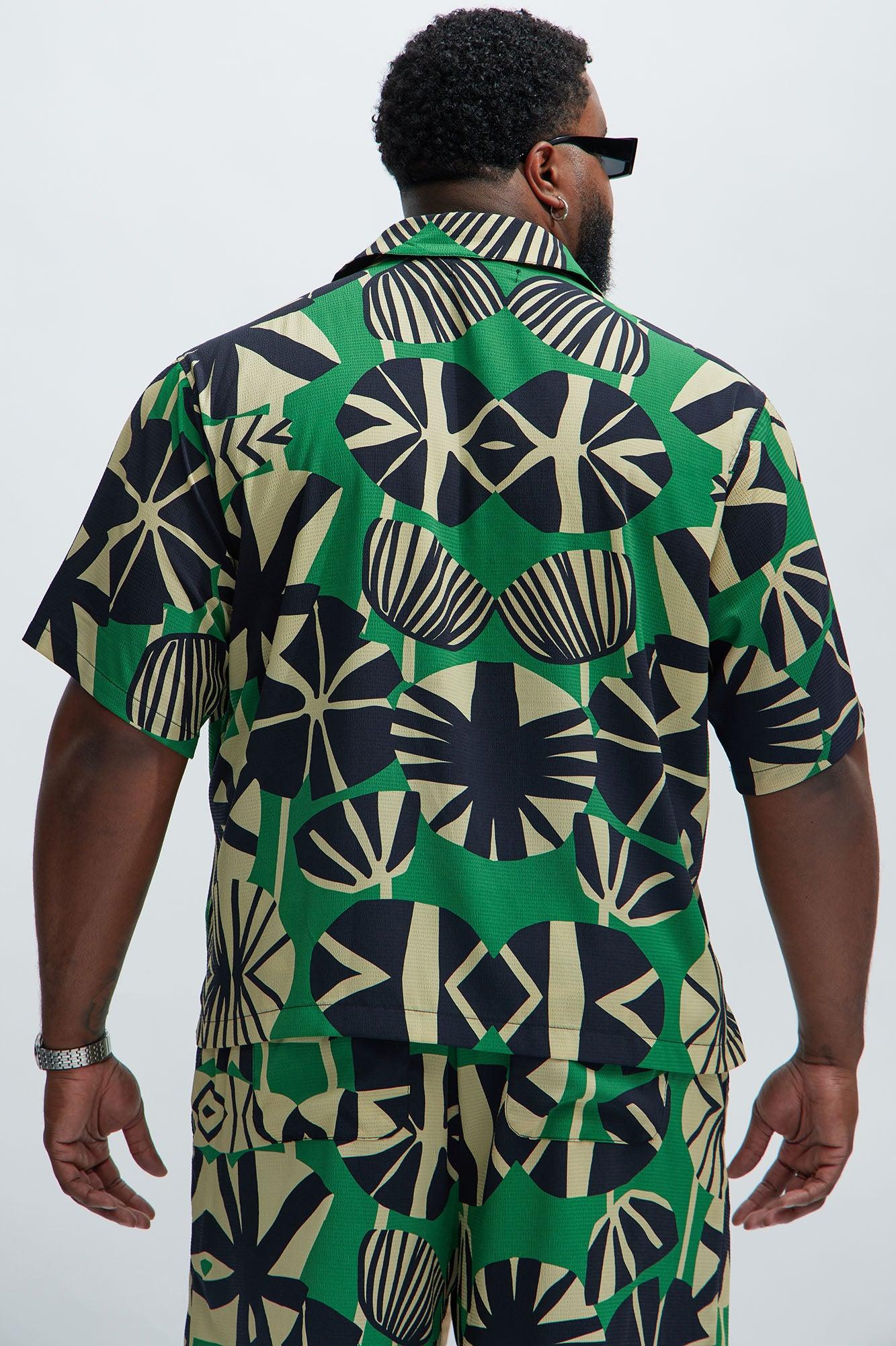 Masaka Textured Shirt - Green/combo Product Image