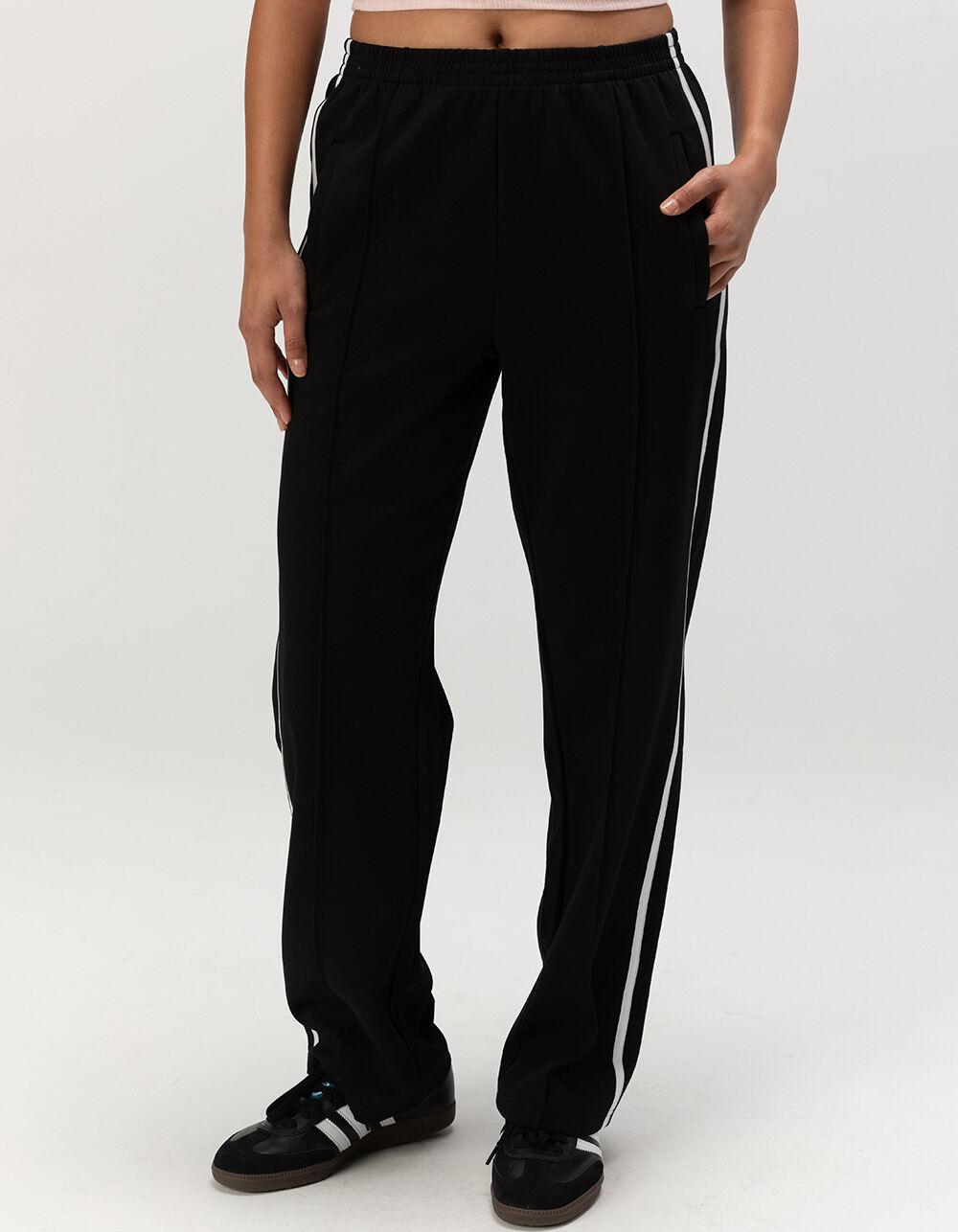 RSQ Womens Low Rise Baggy Track Pants - RED Product Image