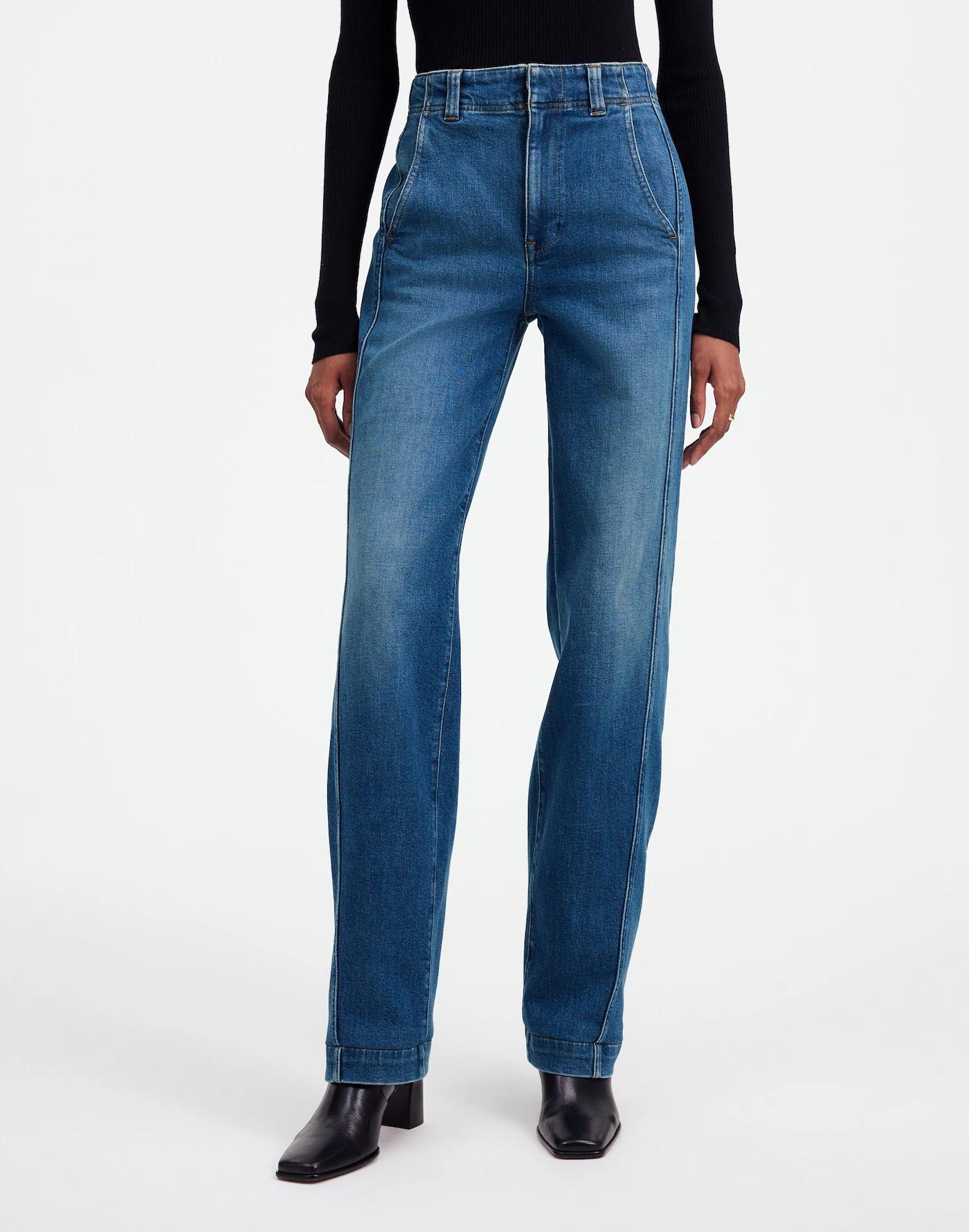 Tapered Denim Trousers Product Image