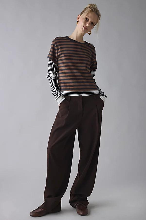 BDG Tye Long Sleeve Layered Twofer Tee Womens at Urban Outfitters Product Image