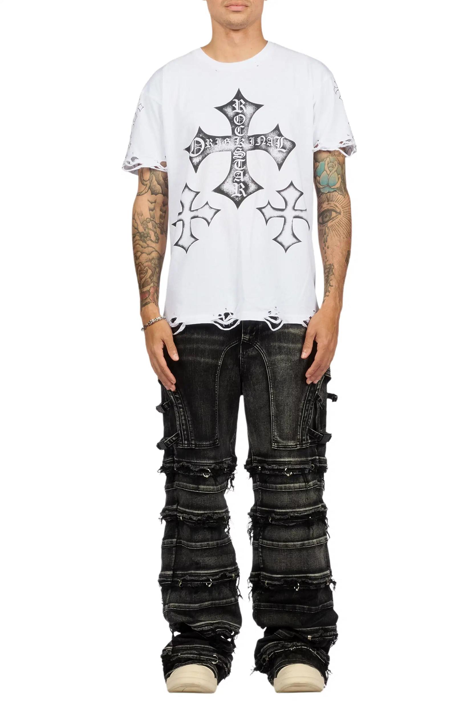 Ravi Black Puffer Jacket Male Product Image